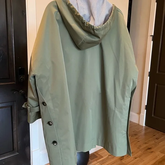 Bernardo Olive Green Trench Coat - Picture 3 of 7